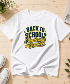 Good Back To School Challenge Accepted Vector