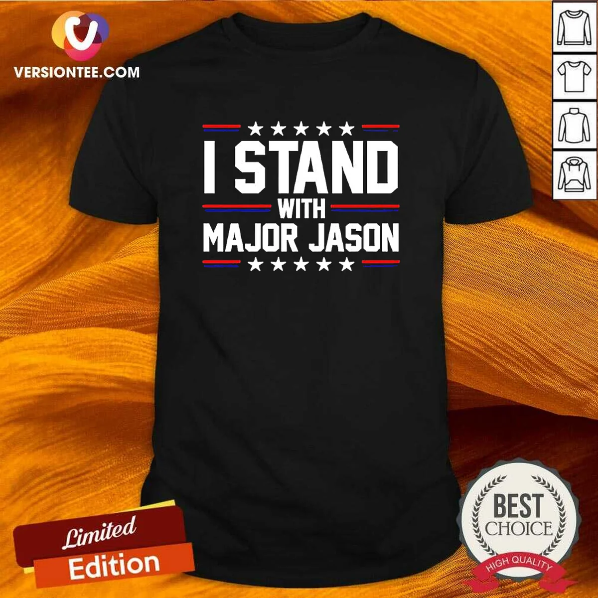 Good Major Jason I Stand With Shirt Good Major Jason I Stand With Shirt