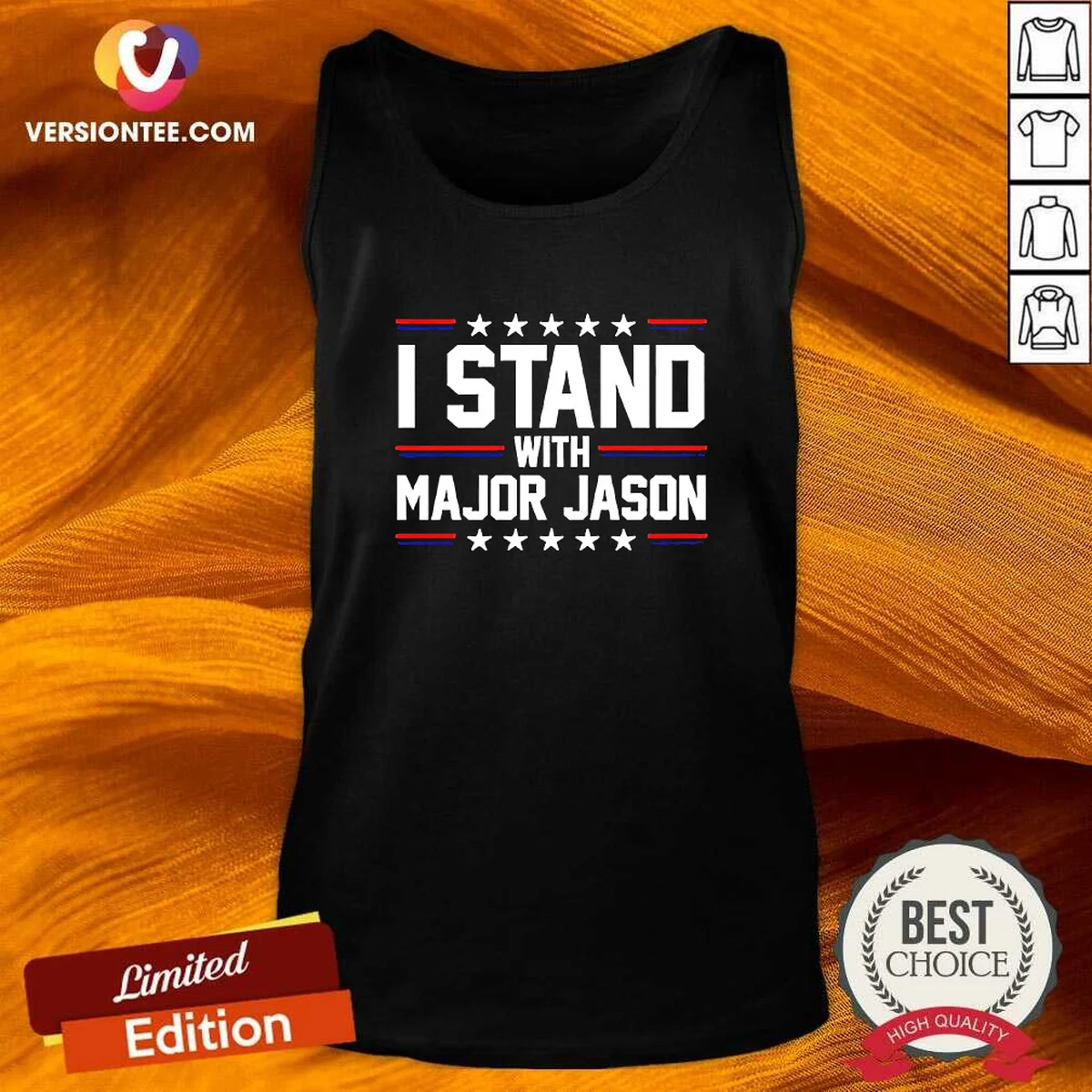 Good Major Jason I Stand With Major Jason Tank Top