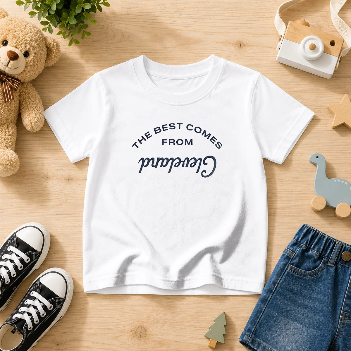Good The Best Comes From Cleveland Ohio City Pride Kids T-Shirt