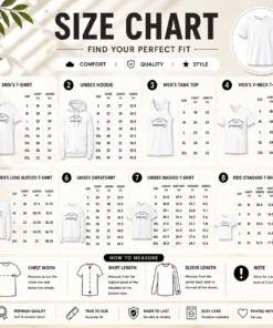Size chart for Good The Best Comes From Cleveland Ohio City Pride with measurements in inches and cm