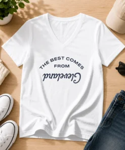 Good The Best Comes From Cleveland Ohio City Pride V-Neck Shirt