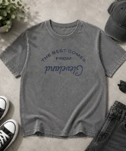 Good The Best Comes From Cleveland Ohio City Pride Washed T-Shirt