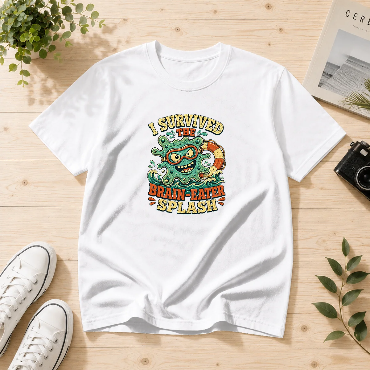 Good Vintage Brain Eater Splash Survivor Shirt Good Vintage Brain Eater Splash Survivor Shirt
