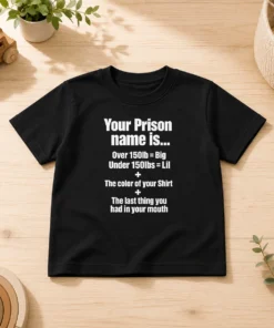 Good Your Prison Name Is The Last Thing You Had In Your Mouth Kids T-Shirt
