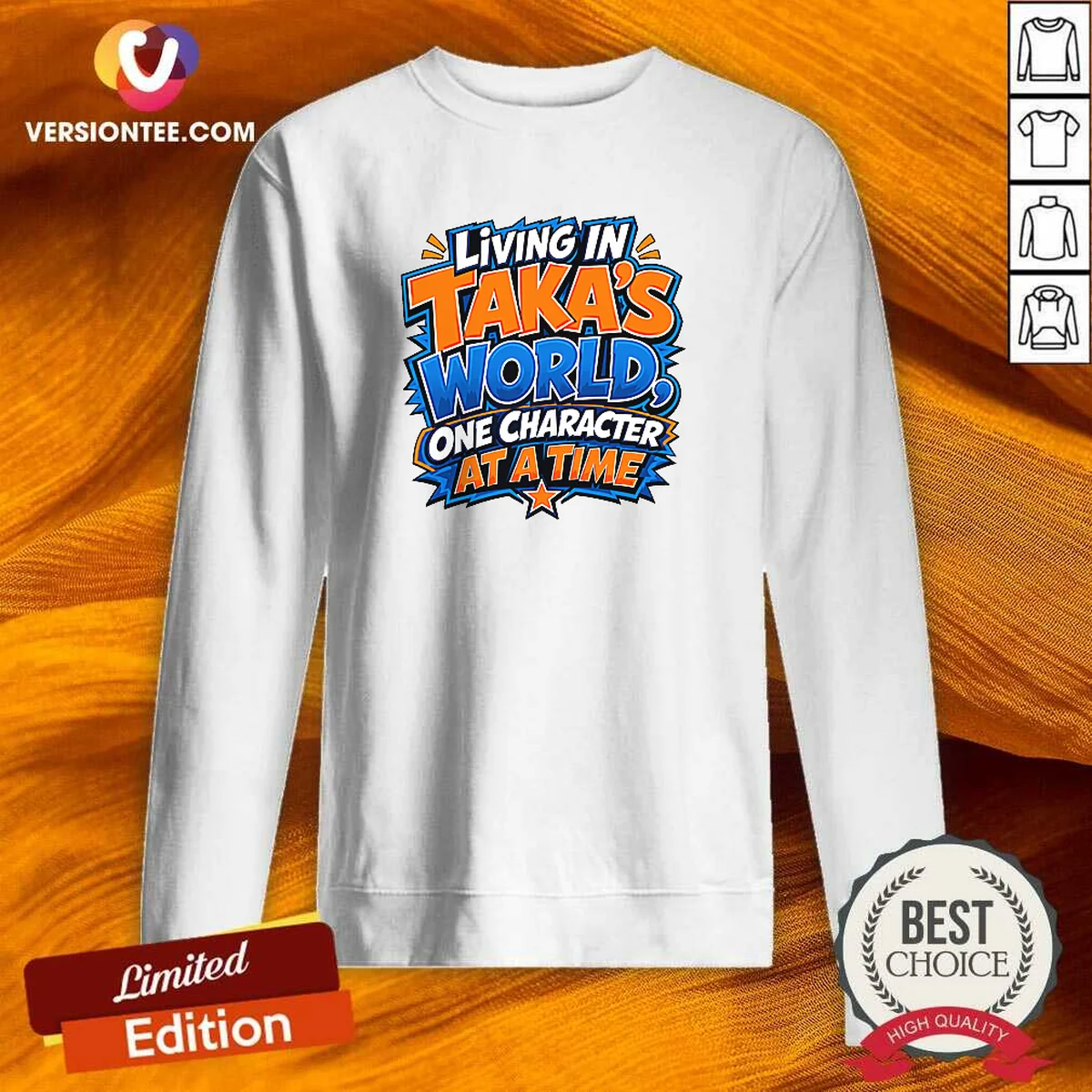 Hot Takas World Characters Passion Cartoon Sweatshirt