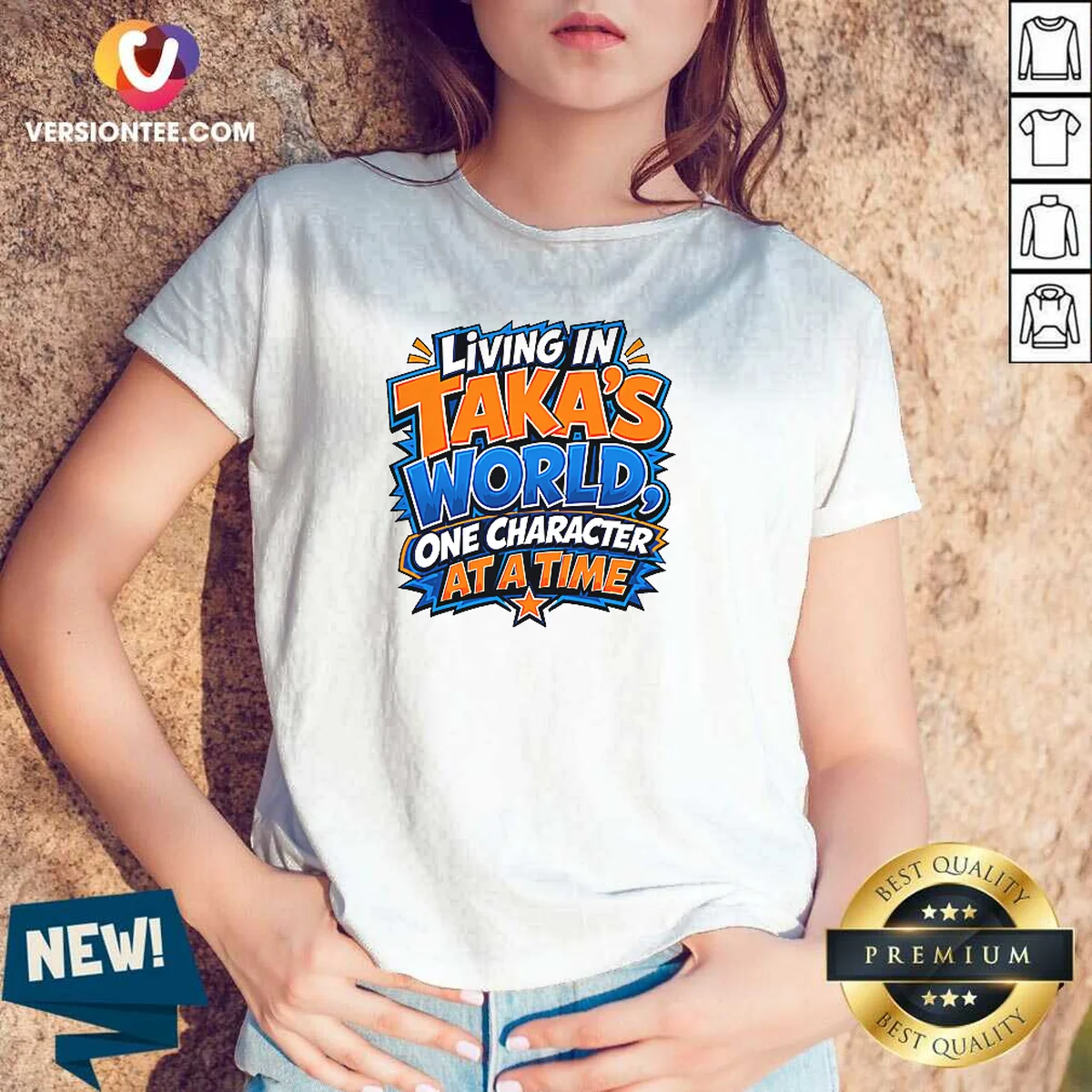 Hot Takas World Characters Passion Cartoon V-Neck Shirt Hot Takas World Characters Passion Cartoon V-Neck Shirt