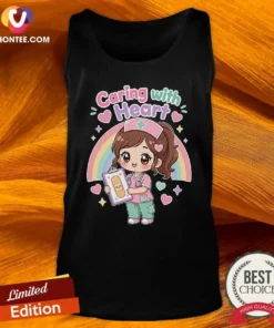 Kawaii Caring Nurse Graphic Tee for School Nurses Tank Top