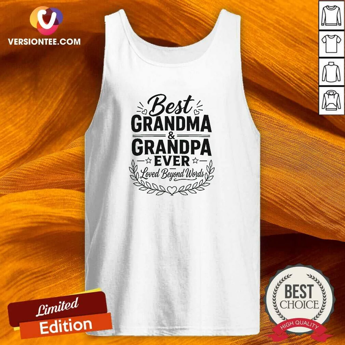 Nice Grandparents Day Gratitude Line Art Tank Top Nice Grandparents Day Gratitude Line Art Tank Top