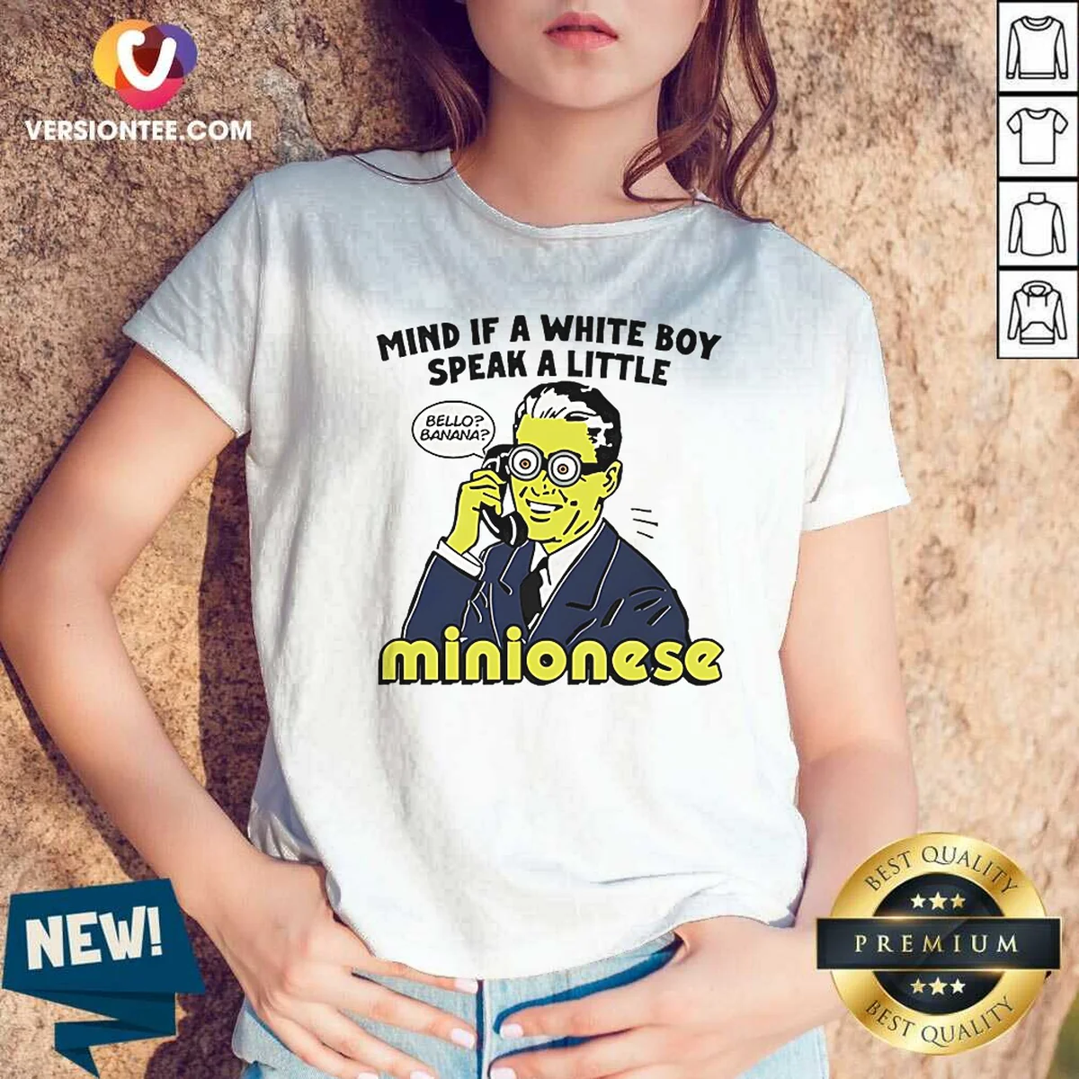 Nice Mind If A White Boy V-Neck Shirt Nice Mind If A White Boy V-Neck Shirt