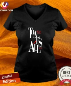 Nice Miranda Priestly Quote That'S All The Devil Wears Prada Red Heel V Neck Shirt in red with elegant script text