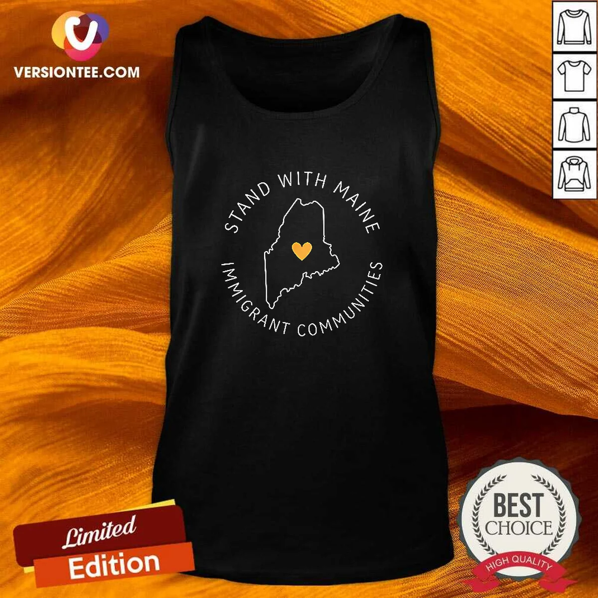 Nice Stand With Maine Immigrant Communities Solidarity Tank Top