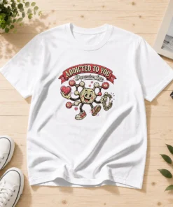 Official Dopamine Addicted To You Retro Distressed For Couples