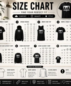 Size chart for Official Wonderwall Oasis Silhouette showing garment measurements in inches and cm