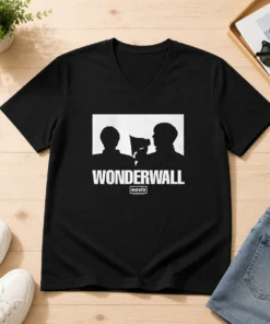 Official Wonderwall Oasis Silhouette V-Neck Shirt