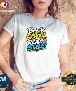 Original Back To School Ready For Style Streetwear V-Neck Shirt