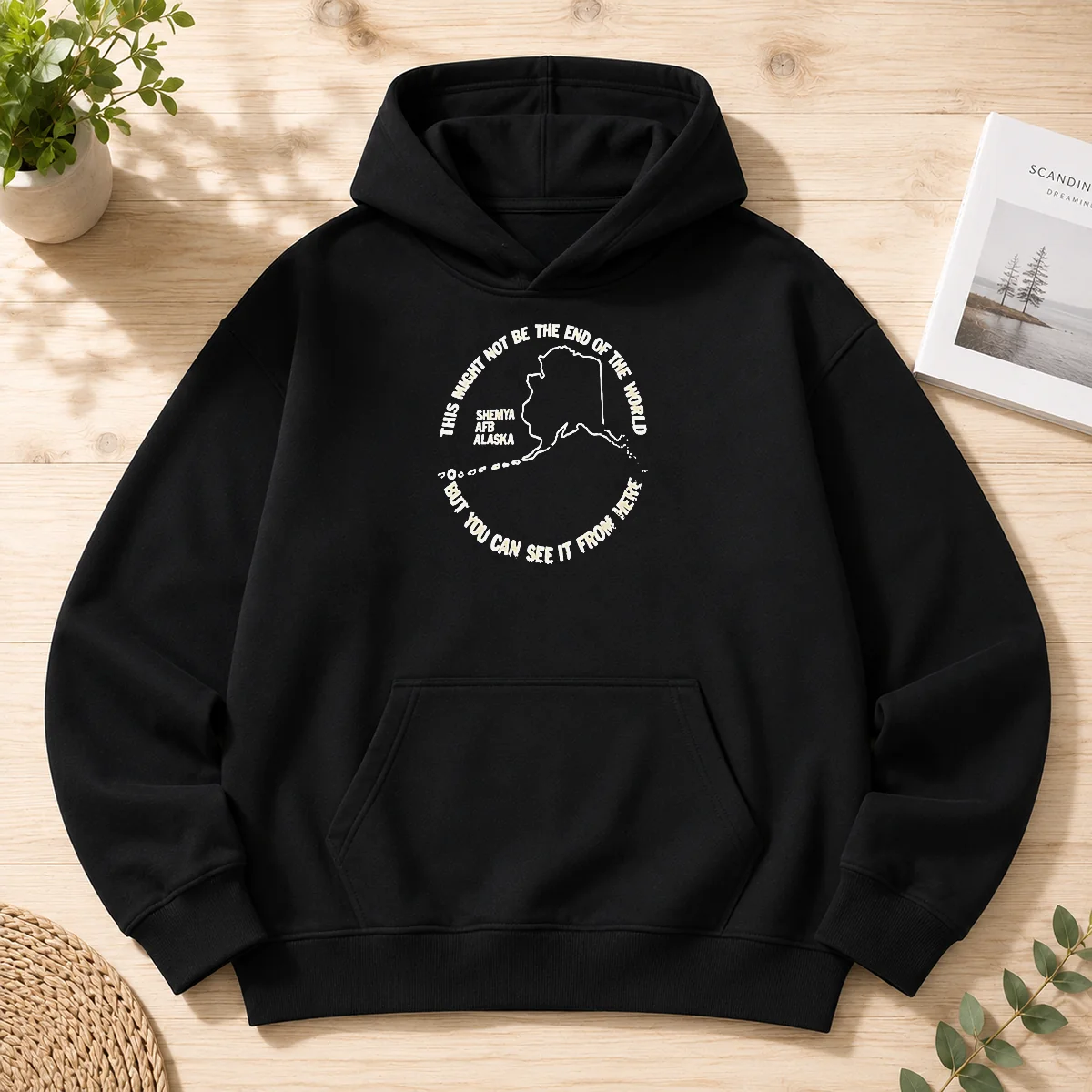 Original This Might Not Be The End Of The World But You Can See It From Here Shemya Afb Alaska Hoodie