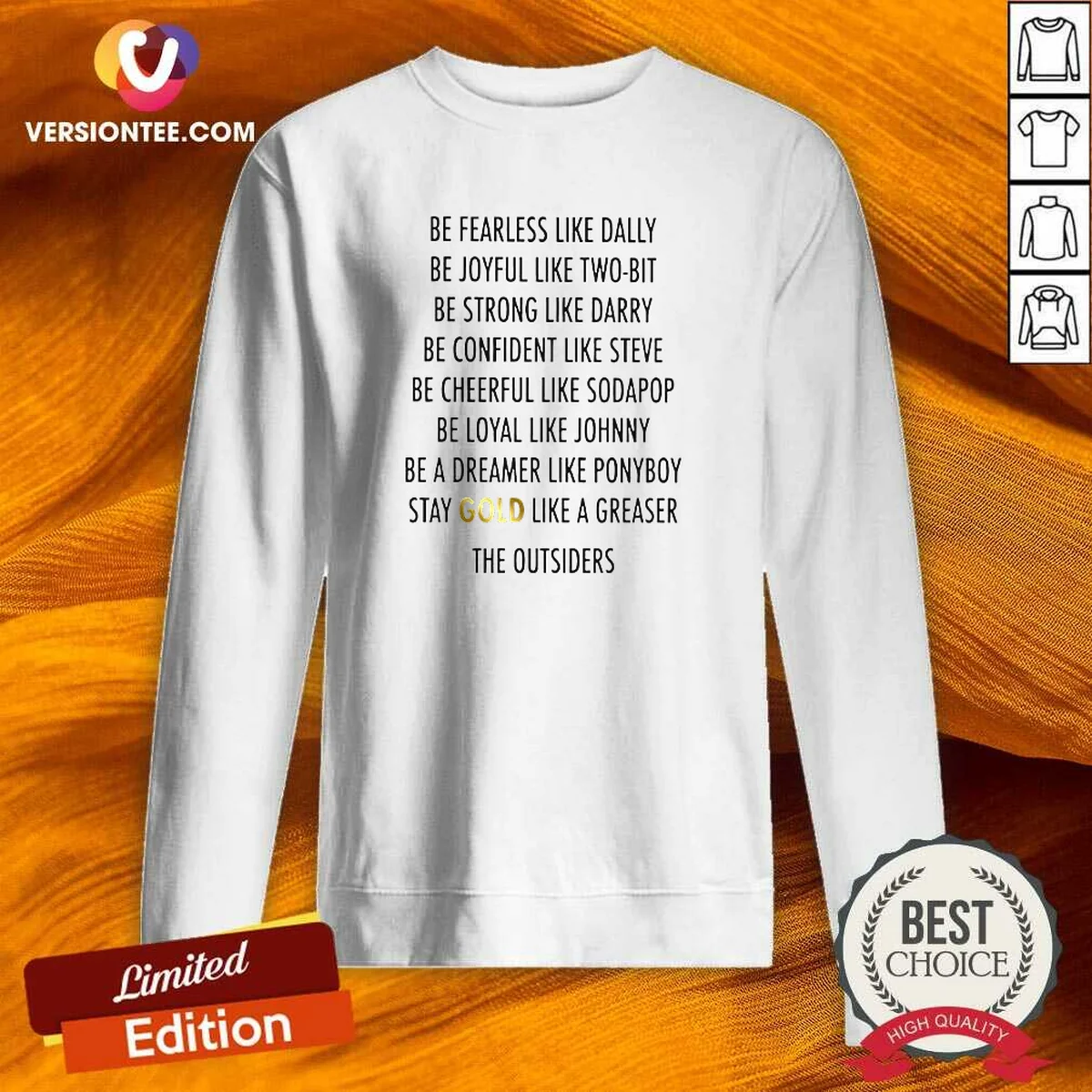 Premium Be Fearless Like Dally Be Sweatshirt Premium Be Fearless Like Dally Be Sweatshirt