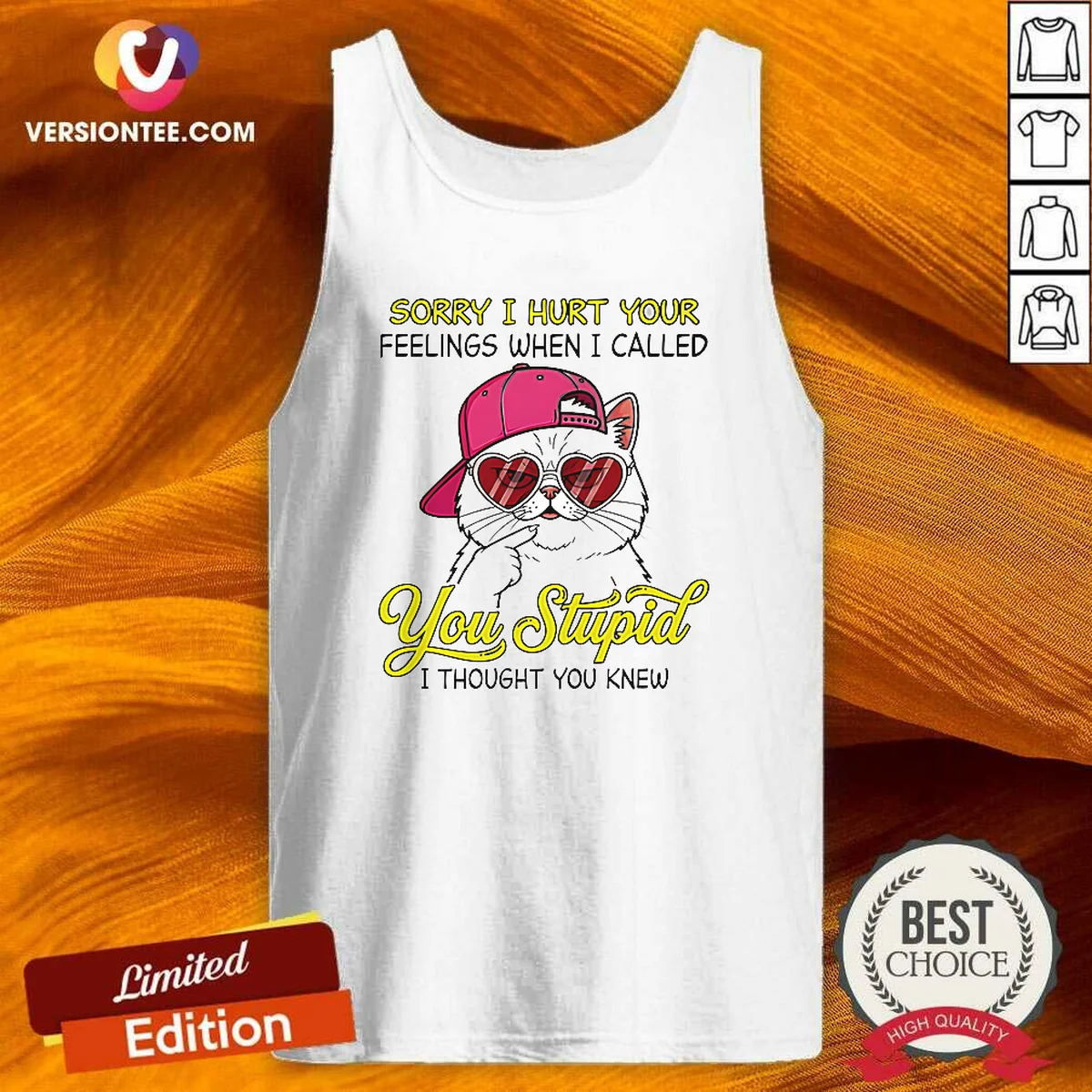 Premium Cat Sorry I Hurt Your Tank Top Premium Cat Sorry I Hurt Your Tank Top