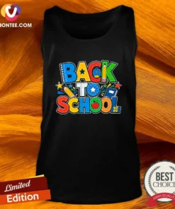 Premium Exciting Back To School Silhouette For Students Tank Top