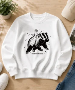 Premium Gary Riding Badger Ivory Heavyweight Sweater