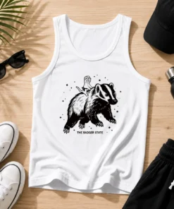Premium Gary Riding Badger Ivory Heavyweight Tank Top
