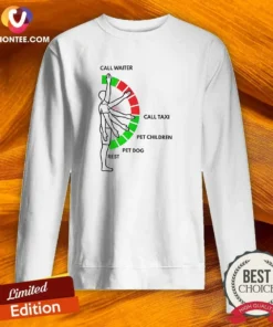 Premium Man Arm Positions Call Waiter Call Taxi Pet Children Pet Dog Rest Sweatshirt