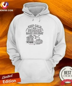 Premium Summer Bank Holiday Line Art UK Family Gatherings Hoodie in soft fabric with front pocket and adjustable hood