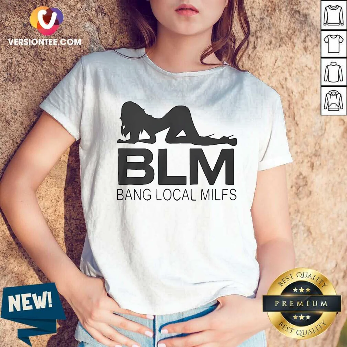 Pretty BLM Bang Local Milfs Shirt V-Neck Shirt Pretty BLM Bang Local Milfs Shirt V-Neck Shirt