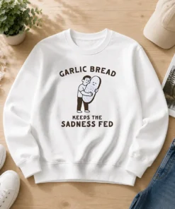 Pretty Garlic Bread Keeps The Sadness Fed Food Sweater