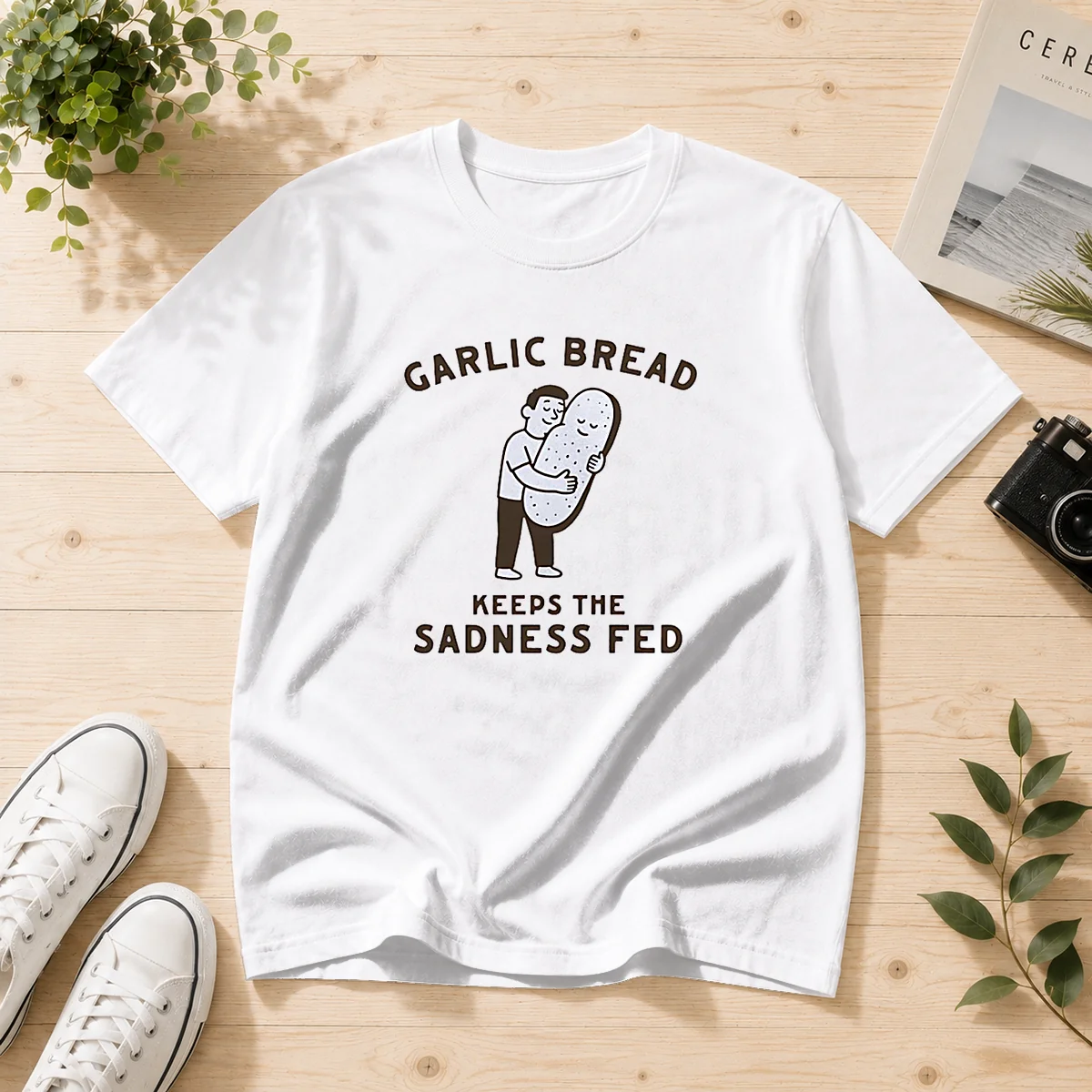 Pretty Garlic Bread Keeps The Sadness Shirt Pretty Garlic Bread Keeps The Sadness Shirt