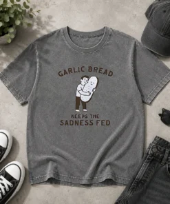 Pretty Garlic Bread Keeps The Sadness Fed Food Washed T-Shirt