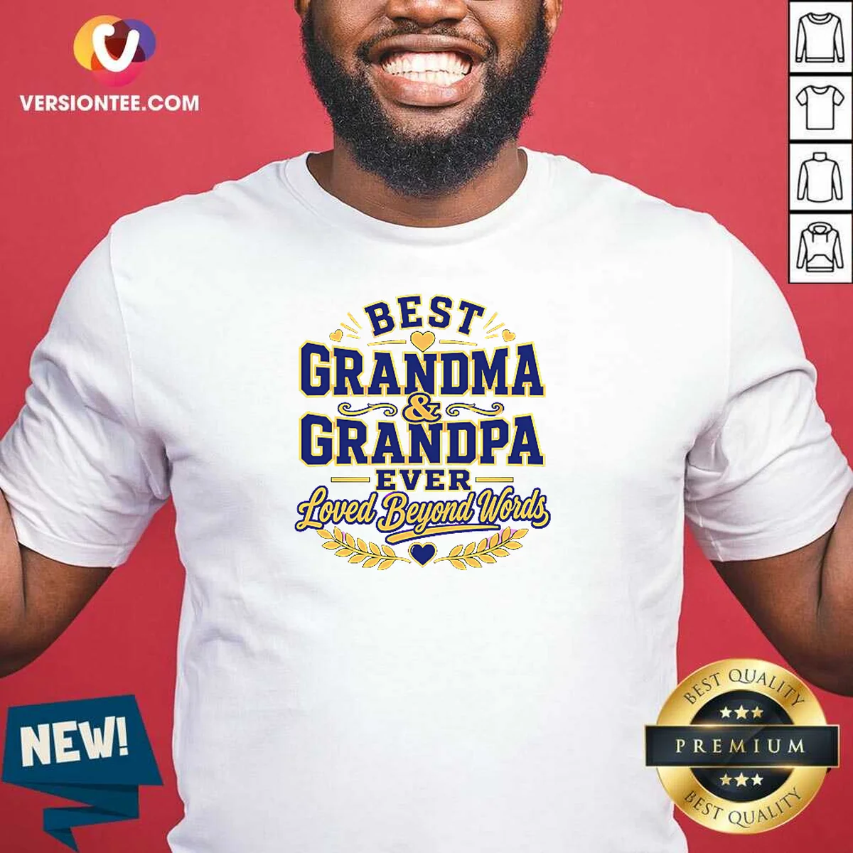 Pretty Grandparents Day Typography With Family Shirt Pretty Grandparents Day Typography With Family Shirt