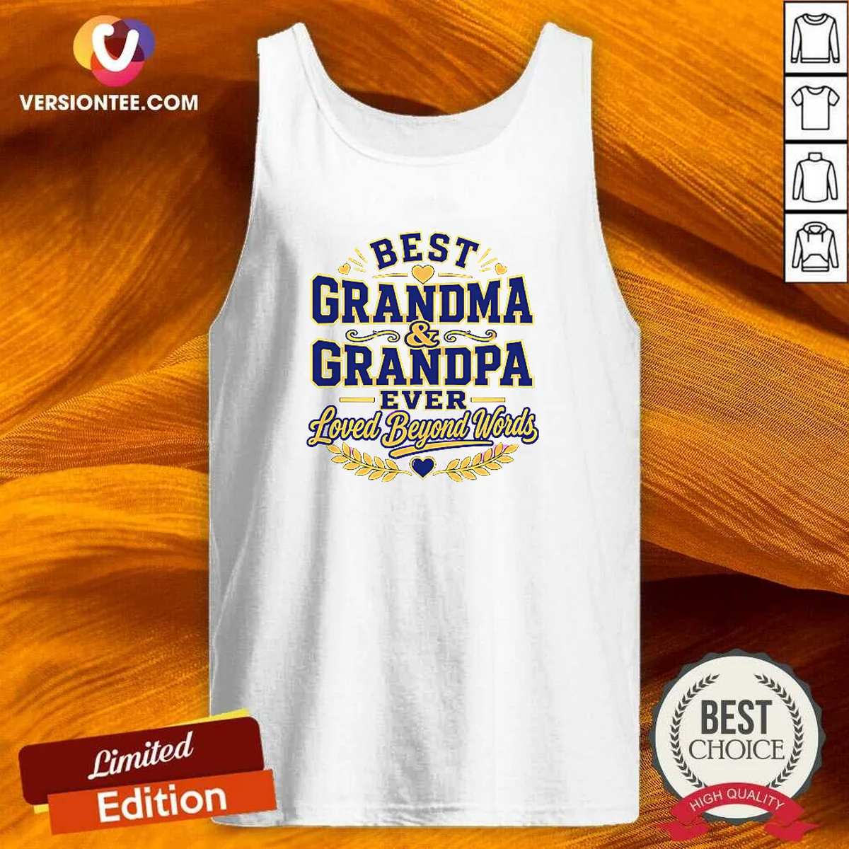 Pretty Grandparents Day Typography With Family Tank Top Pretty Grandparents Day Typography With Family Tank Top