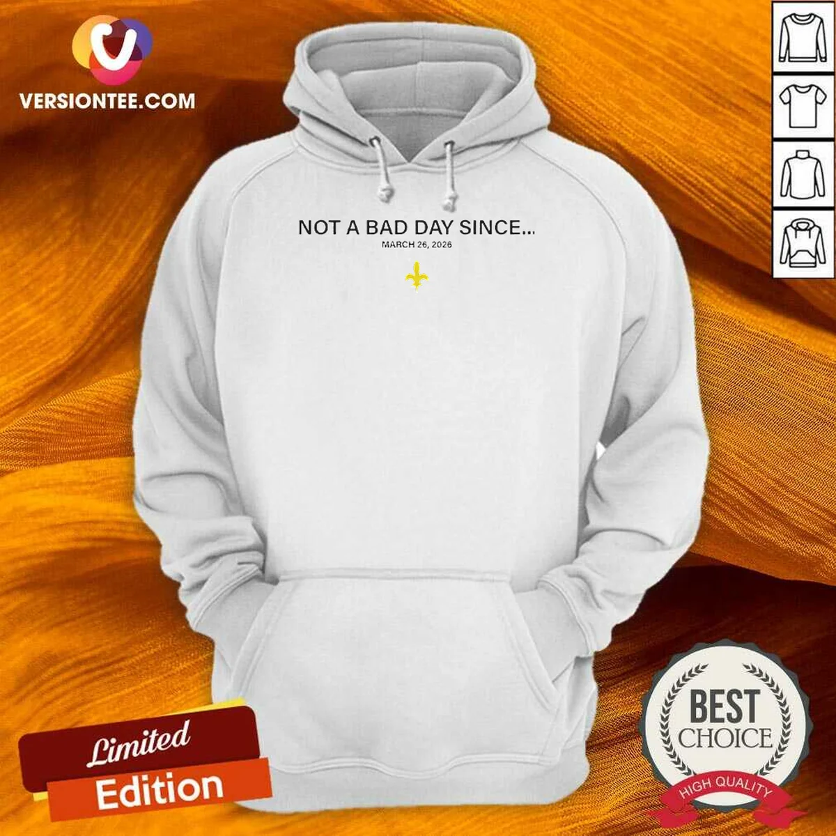 Pretty Not A Bad Day Since March 26 2026 New Orleans Saints Hoodie