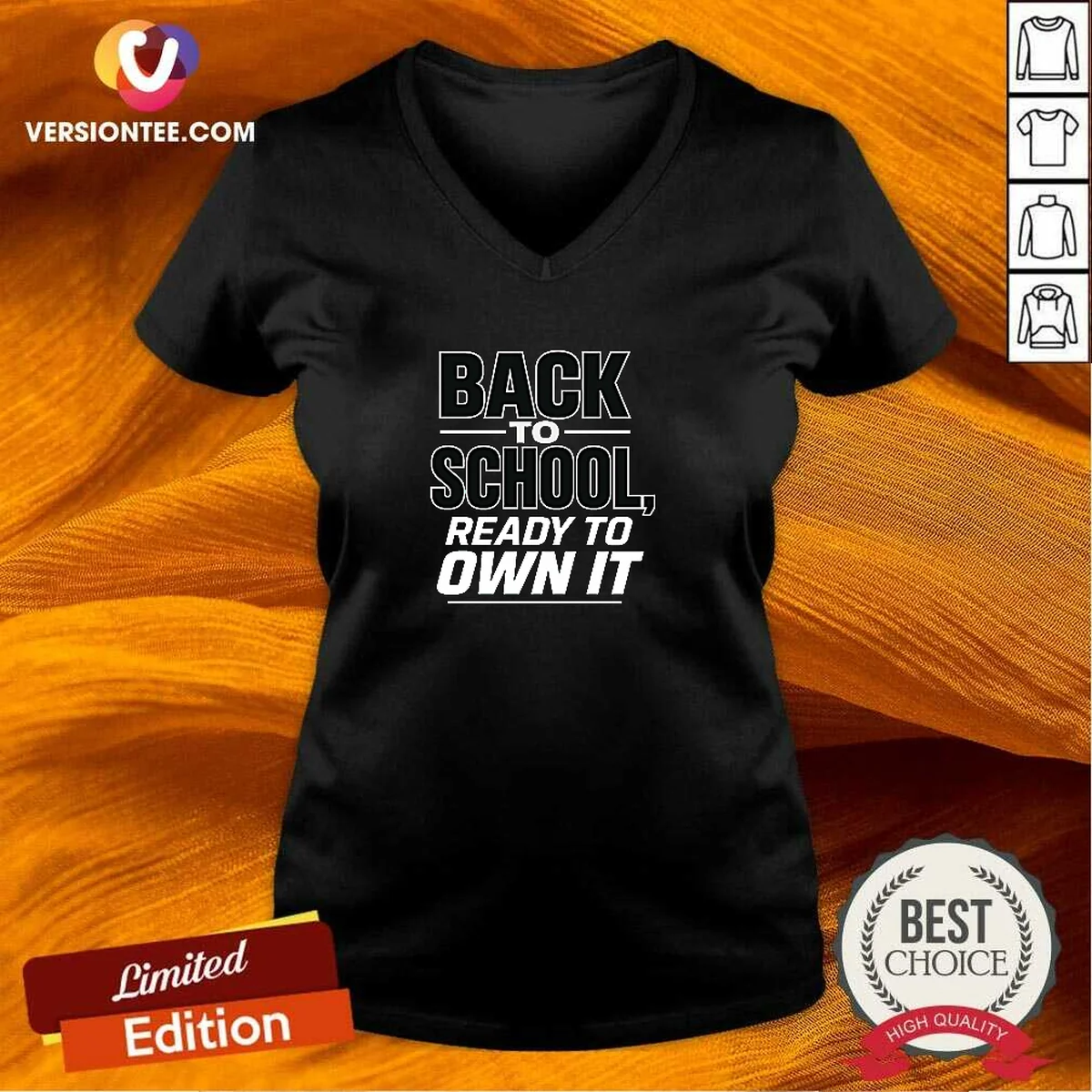 Top Back To School Minimalist Ready V-Neck Shirt Top Back To School Minimalist Ready V-Neck Shirt