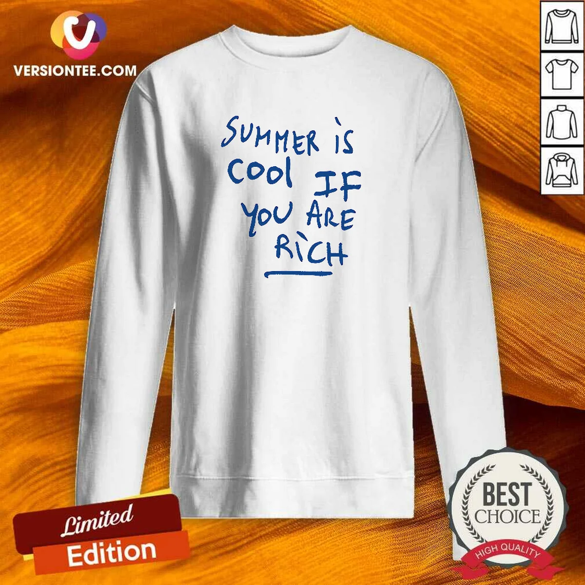 Top Summer Is Cool If You Sweatshirt Top Summer Is Cool If You Sweatshirt