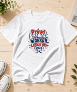 Awesome Labour Day Proud American Worker Doodle