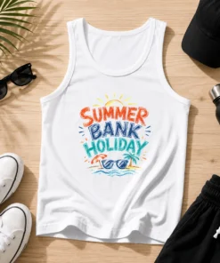 Hot Sketch Summer Bank Holiday Beach Sunglasses Palm Tank Top