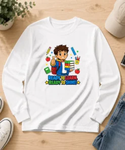 Nice Ready To Shine Back To School Spirit Long Sleeve Shirt