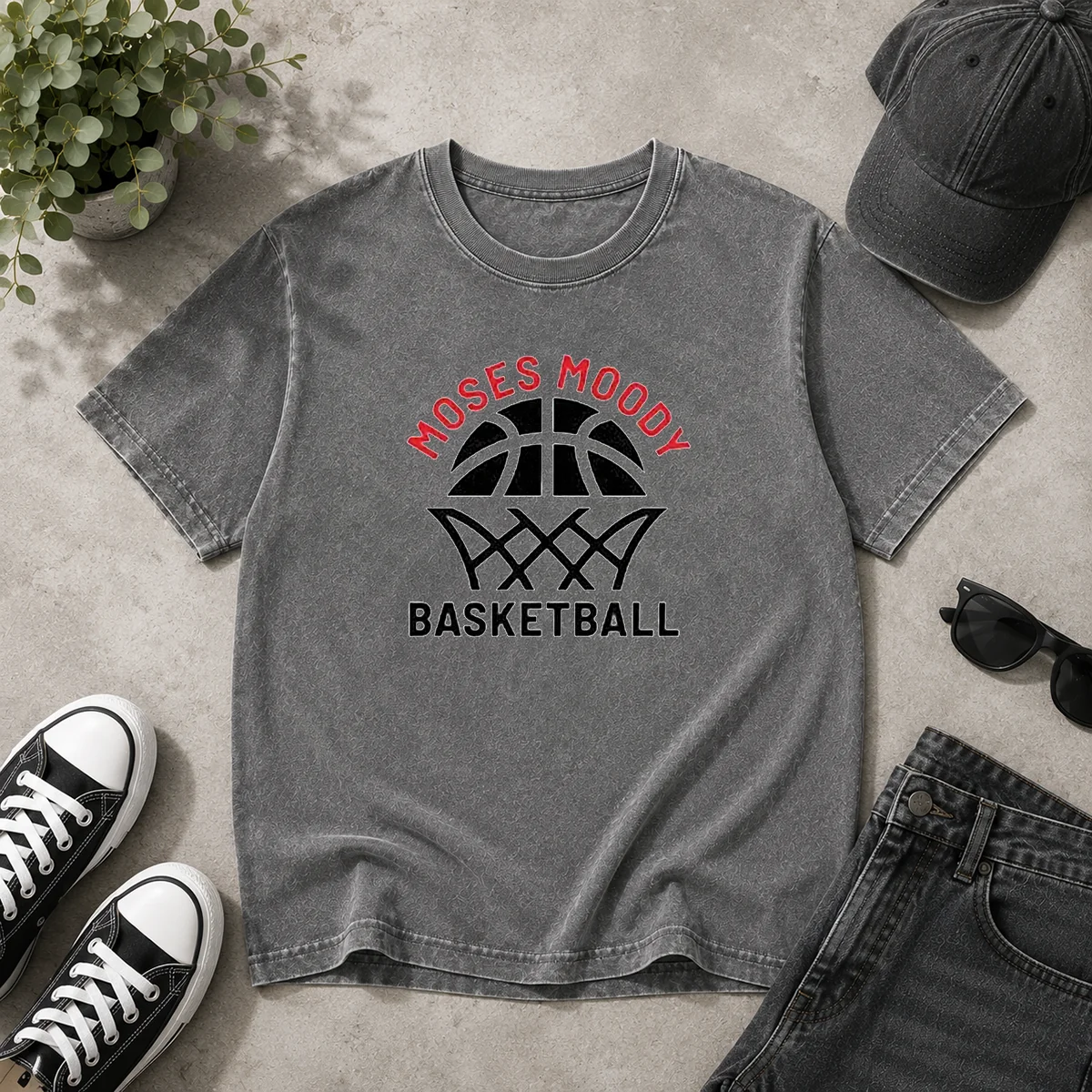 Official Moses Moody Basketball Golden State Warriors Washed T-Shirt