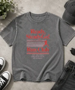 Official Ready Steadygo Run Club Running Washed T-Shirt
