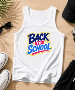 Official Vibrant Back To School Apple Pencil Sunburst Tank Top
