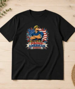 Original Labour Day Proud American Worker Pop Art
