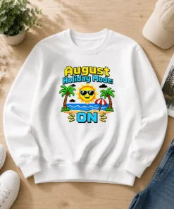Premium August Holiday Pixel Vacation Mode (2) Sweater