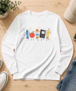 Premium Teacher Students Life Back To School Long Sleeve Shirt