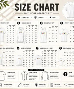 Size chart for Premium Teacher Students Life Back To School with measurements in inches and cm to help choose the right fit
