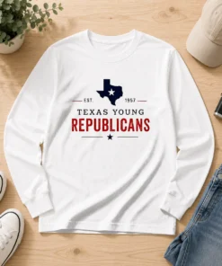 Premium Texas Young Republicans Est 1957 State Of Texas Political Organization Logo Long Sleeve Shirt