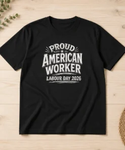Pretty Labour Day Proud American Worker Sketch