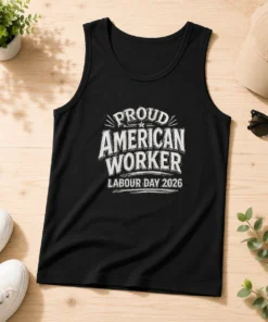 Pretty Labour Day Proud American Worker Sketch Tank Top